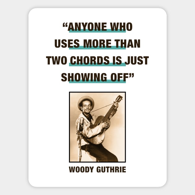 Woody Guthrie Magnet by PLAYDIGITAL2020